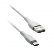 Cablu CENTO C101 TipC-USB (1m,3A) Silicon Alb