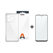 Set husa transparenta si folie sticla Honor X5c/X5cPlus