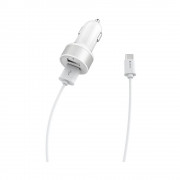 Incarcator Auto Devia 22CA TipC Alb 2USB/2A