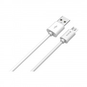 Cablu Devia Smart1 MicroUSB-USB Alb (2A)