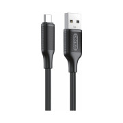 Cablu CENTO C100 TipC-USB (1m,3A) Negru