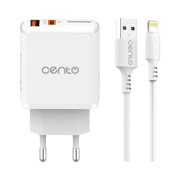 Incarcator CENTO P212 FAST Iphone (TipC+USB 20W)