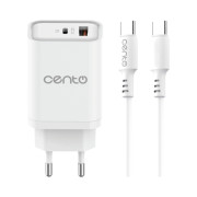 Incarcator CENTO P220 FAST (GaN) TipC (TipC+USB 45W)