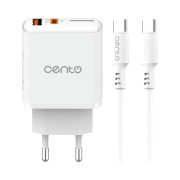 Incarcator CENTO P216 FAST TipC (TipC+USB 30W)