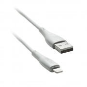 Cablu CENTO C101 Iphone-USB (1m,3A) Silicon Alb