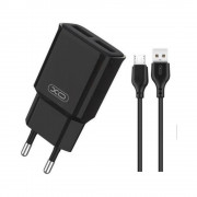 Incarcator Voiaj XO L92 MicroUSB 2USB/2A Negru
