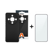 Set husa silicon si folie sticla Honor Magic8 Lite
