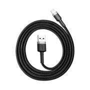 Cablu de incarcare Baseus Cafule1 Iphone-USB 2.4A Negru