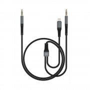 Cablu XO NB178A Jack -> Iphone + Jack Negru