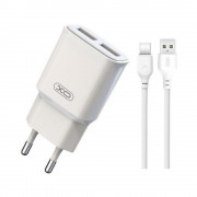 Incarcator Voiaj XO L92 TipC 2USB/2A Alb