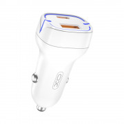 Adaptor Auto XO CC37/CC56 1TipC(PD)+1USB(QC)/3A/20W Alb