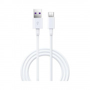 Cablu Devia Full TipC-USB Alb (5A)