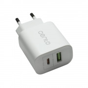 Adaptor Priza CENTO P102 1TipC(PD)+1USB(QC)/3A/20W Alb