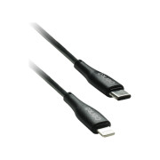Cablu CENTO C102 TipC-Iphone (1m,27W) Silicon Negru