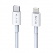Cablu Devia Full TipC-Iphone Alb (3A,20W)