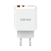 Adaptor Retea CENTO P212 FAST TipC+USB 20W