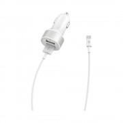 Incarcator Auto Devia 22IA Iphone Alb 2USB/2A